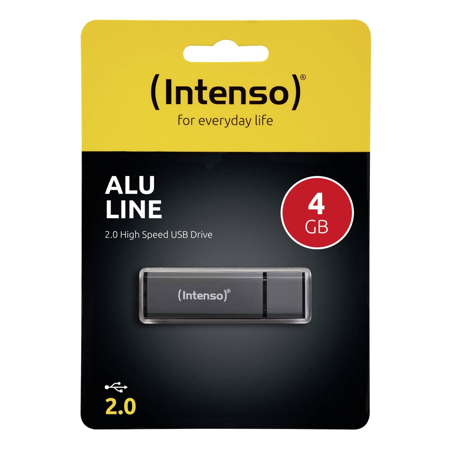 Intenso 5x USB-Stick 4GB Intenso 2.0 ALU Line anthrazit 